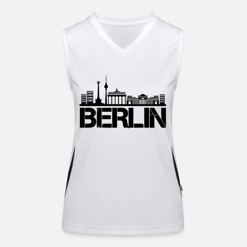 Berlin Skyline Women's Functional Contrast Tank Top