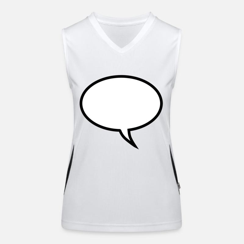SpeechBubbleDesign Women's Functional Contrast Tank Top