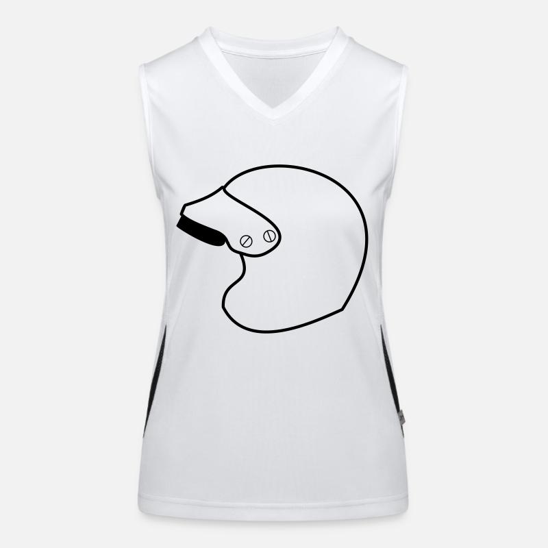 Racing Jet Helm Funktionelles Kontrast-Tank Top für Frauen