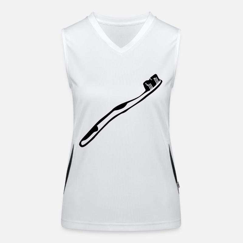 Brosse à dents - dent Débardeur respirant contrasté Femme