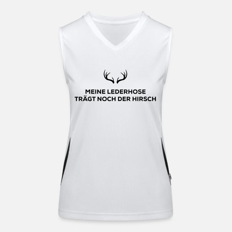 Lederhose Funktionelles Kontrast-Tank Top für Frauen