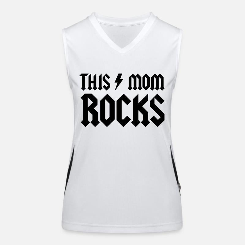 This Mom Rocks Funktionelles Kontrast-Tank Top für Frauen