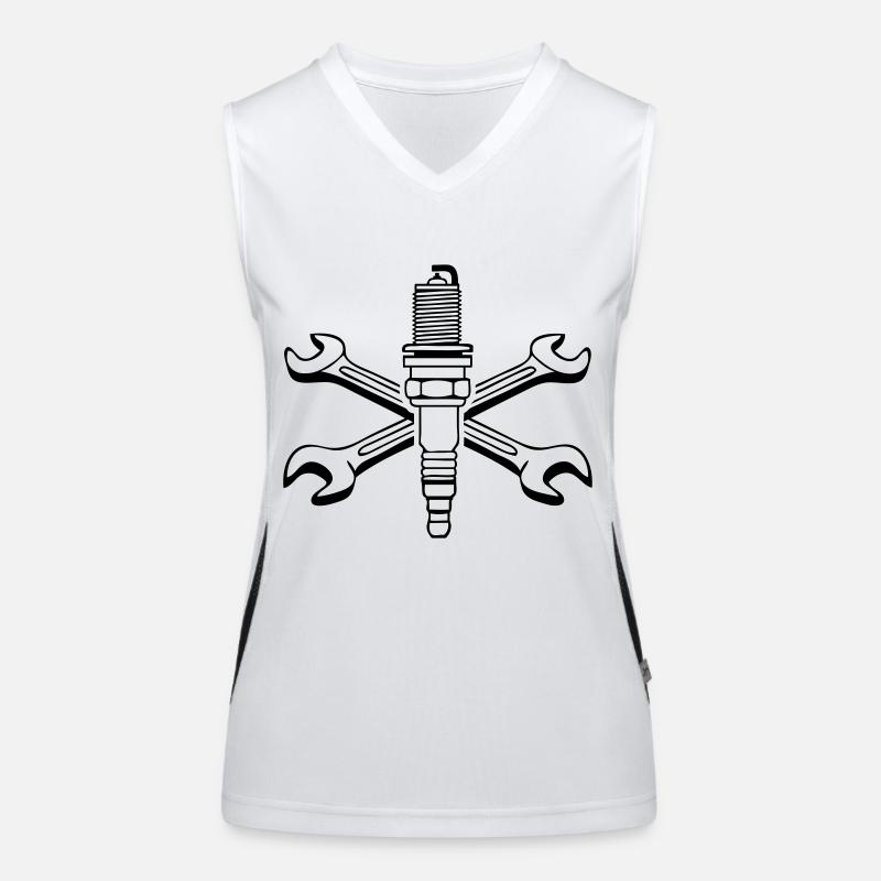 Zündkerze Schrauber Funktionelles Kontrast-Tank Top für Frauen