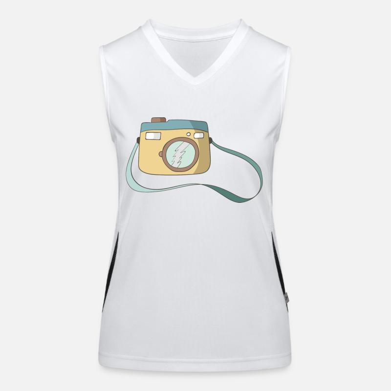 camera Women's Functional Contrast Tank Top