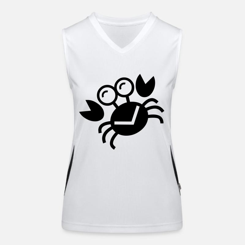cute crab kids Women's Functional Contrast Tank Top