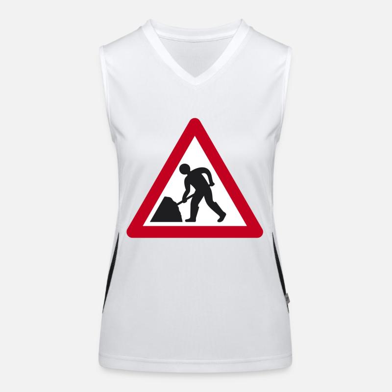 men at work Funktionelles Kontrast-Tank Top für Frauen