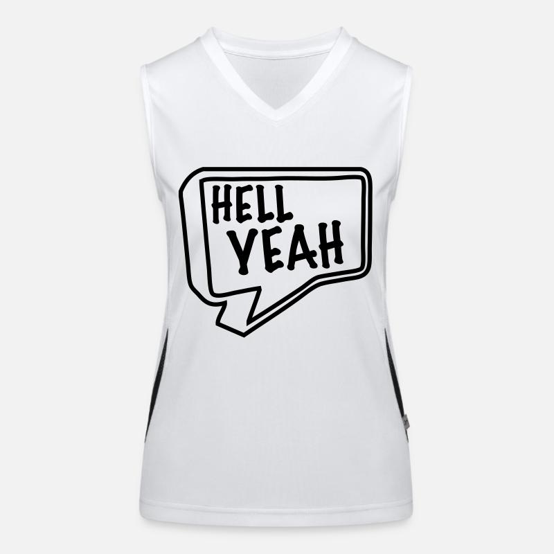 hell yeah Funktionelles Kontrast-Tank Top für Frauen