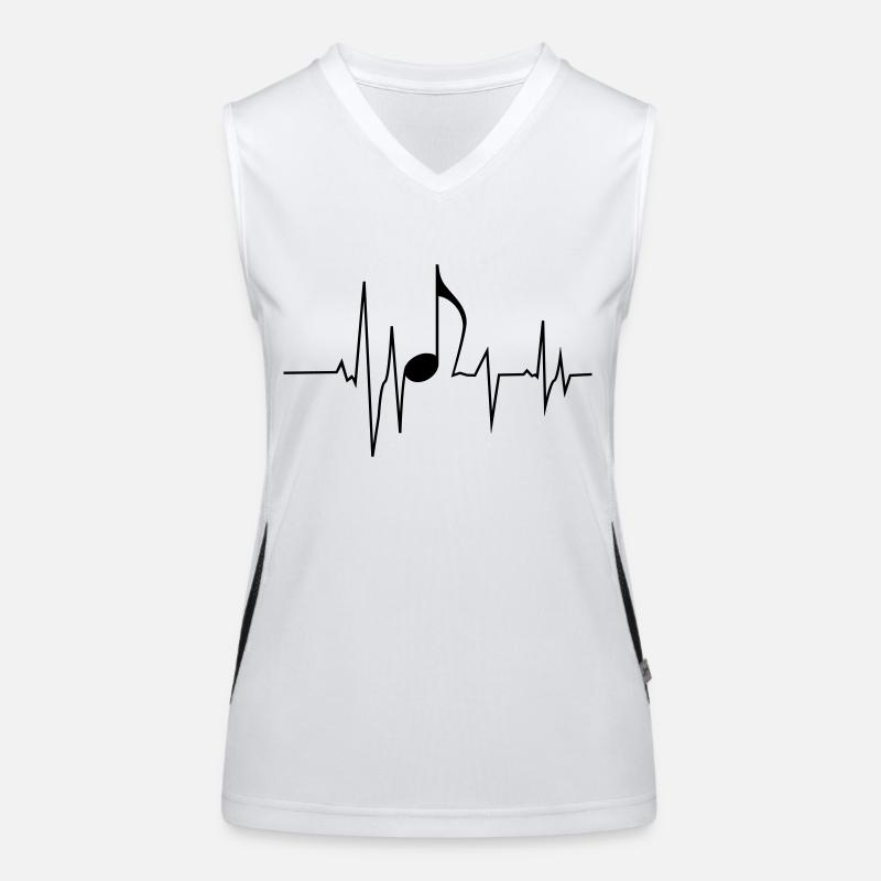 Fréquence musicale Débardeur respirant contrasté Femme