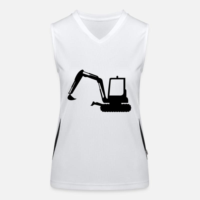 Bagger Funktionelles Kontrast-Tank Top für Frauen