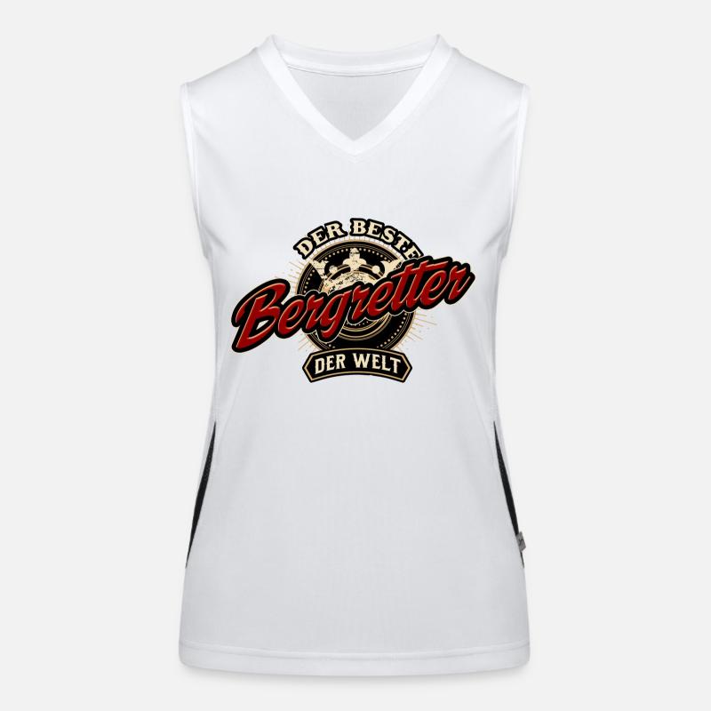 Der Beste Bergretter der Welt - Geburstags Funktionelles Kontrast-Tank Top für Frauen