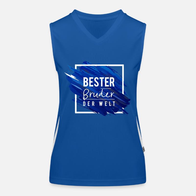 Bester Bruder der Welt 2 Funktionelles Kontrast-Tank Top für Frauen