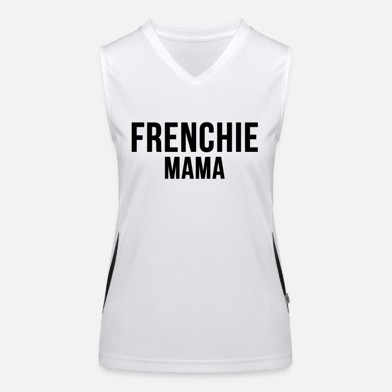 Frenchie Hundemama Haustier Hunde Mama Geschenk Funktionelles Kontrast-Tank Top für Frauen