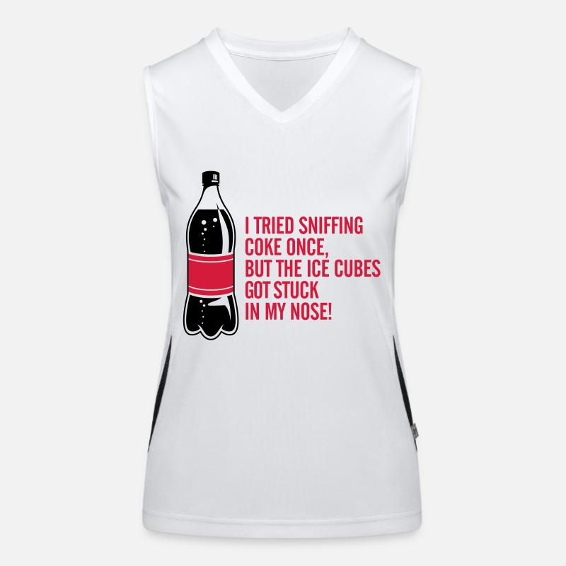 Ich habe einmal Coke gesnifft Funktionelles Kontrast-Tank Top für Frauen