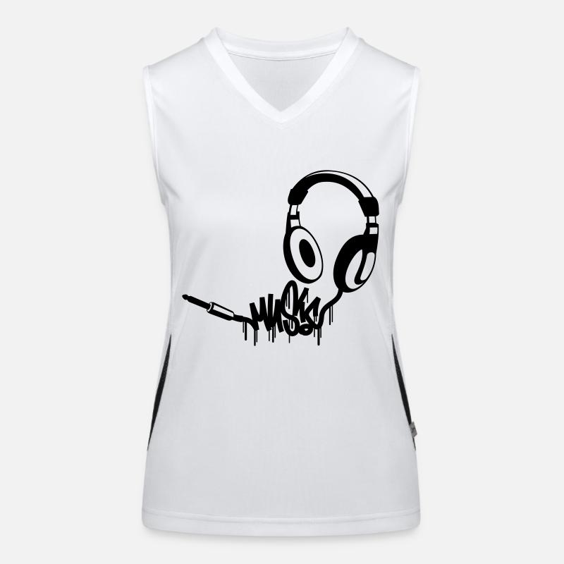 Kopfhoerer_Music Débardeur respirant contrasté Femme