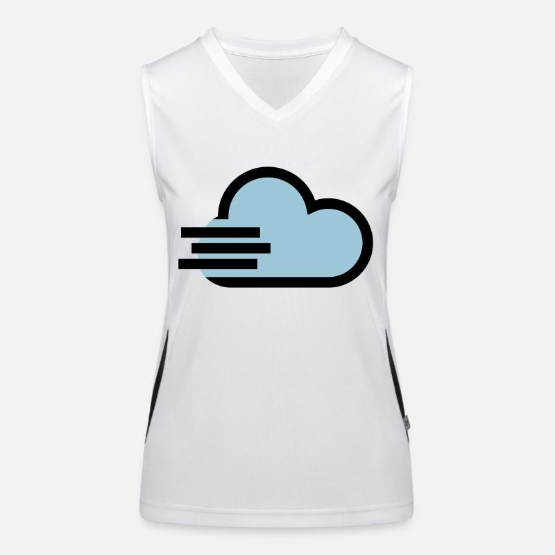 Windy weather icon Women's Functional Contrast Tank Top