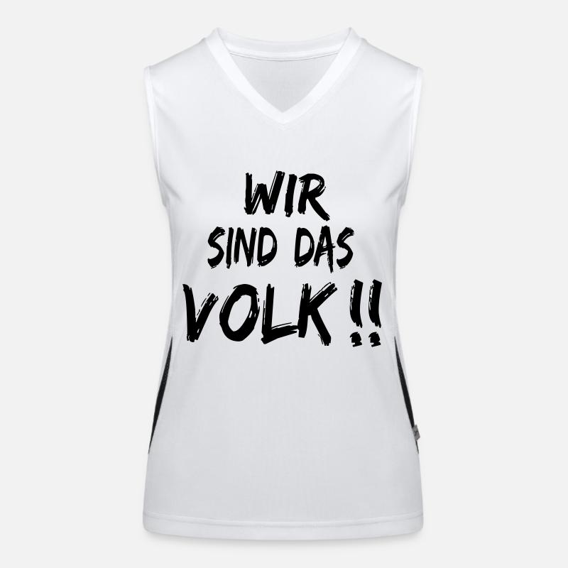 Wir sind das Volk Funktionelles Kontrast-Tank Top für Frauen
