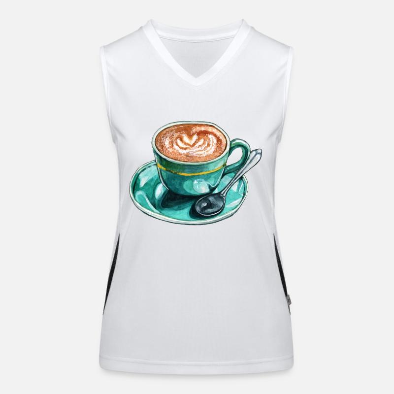 Latte Macchiato Débardeur respirant contrasté Femme