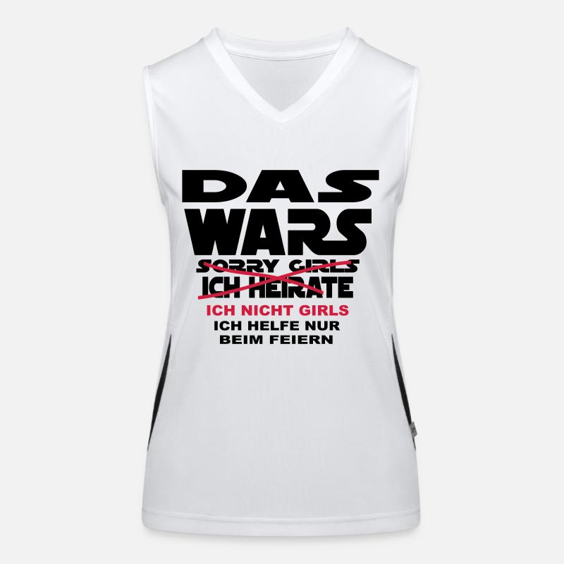 Junggesellenabschied das wars ich heirate ... ich Funktionelles Kontrast-Tank Top für Frauen