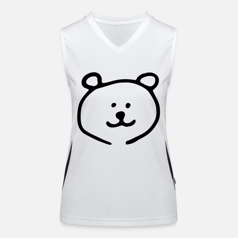 Bär Bear Teddy Funktionelles Kontrast-Tank Top für Frauen
