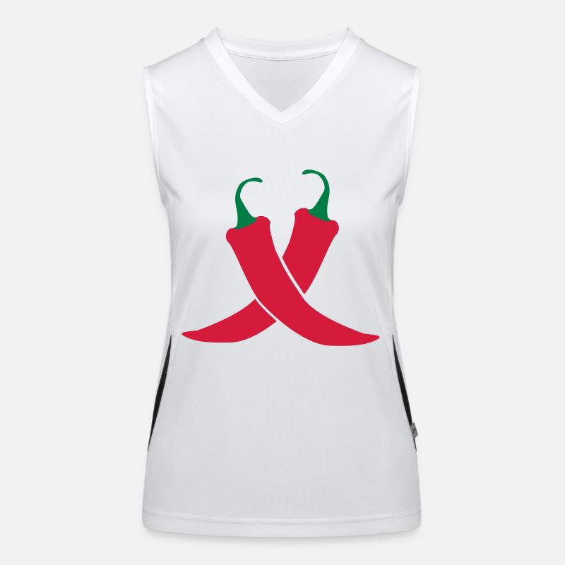 Piments Débardeur respirant contrasté Femme