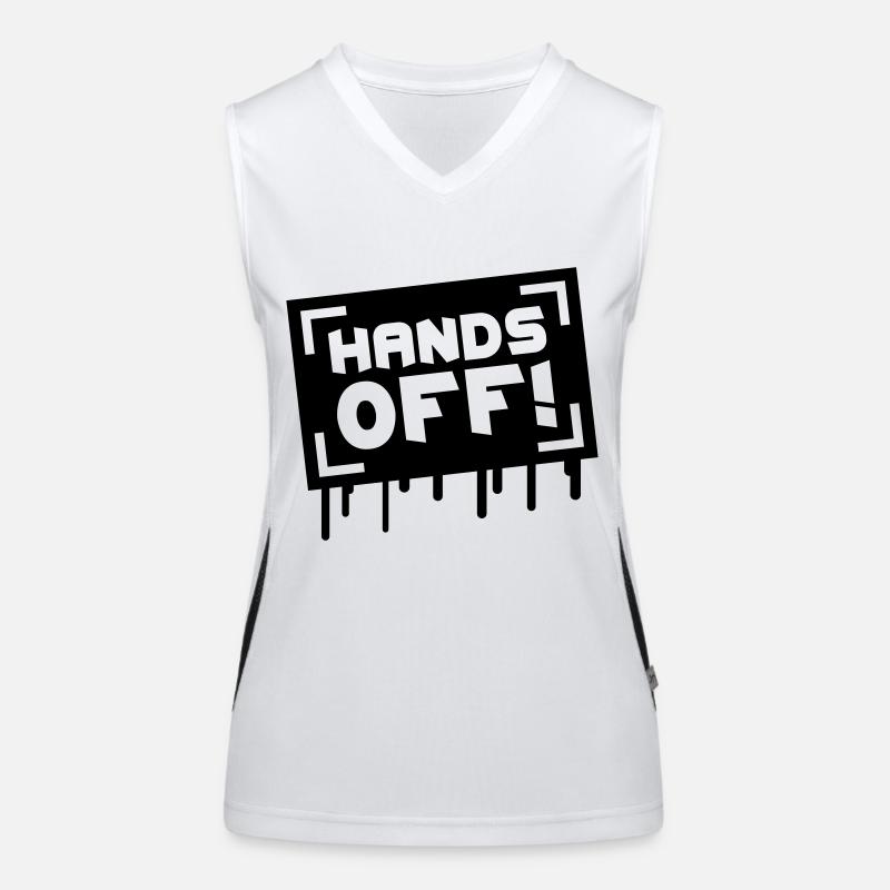 Hands Off Graffiti Débardeur respirant contrasté Femme