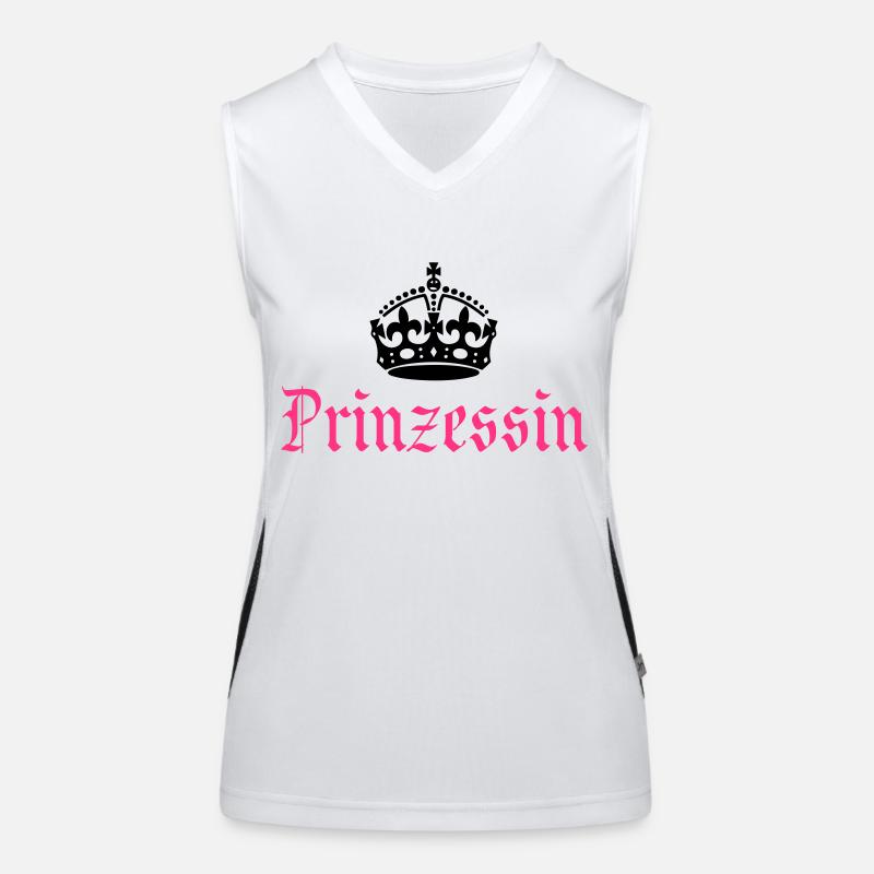 Princesse avec la couronne Débardeur respirant contrasté Femme