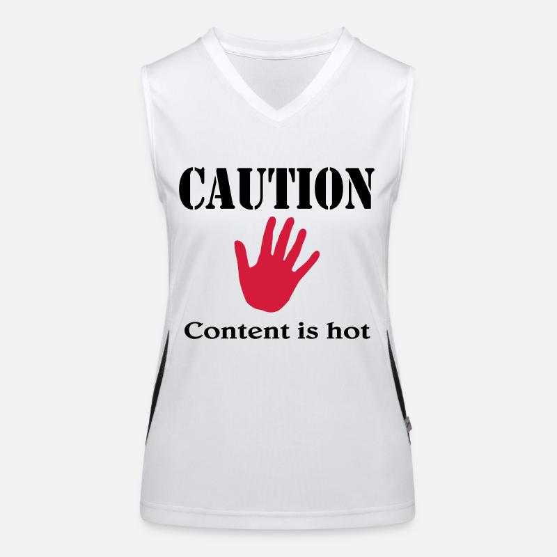Caution, content is hot Débardeur respirant contrasté Femme