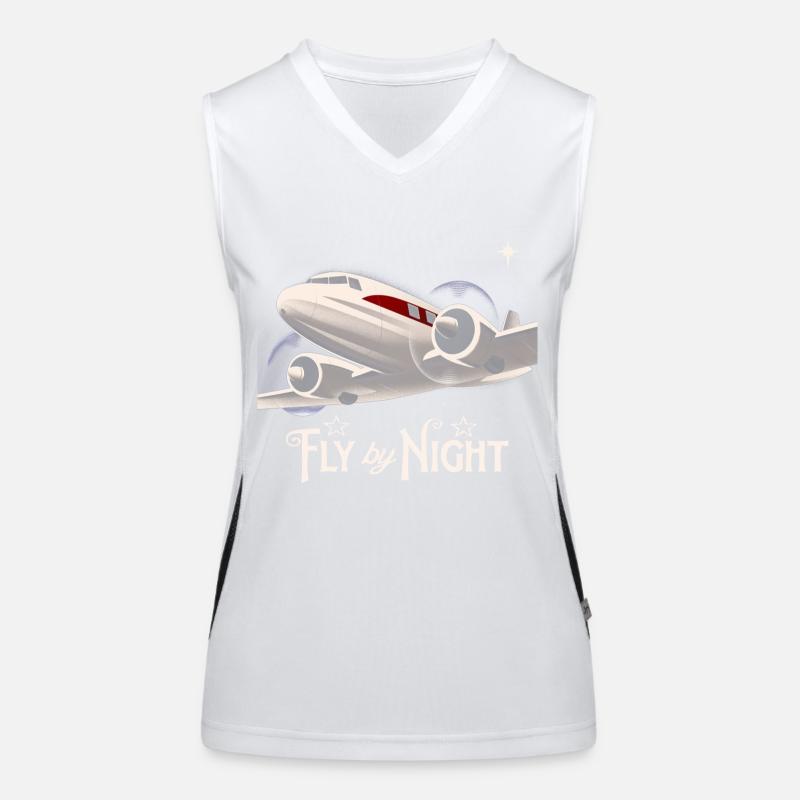 fly by night t-shirt Women's Functional Contrast Tank Top