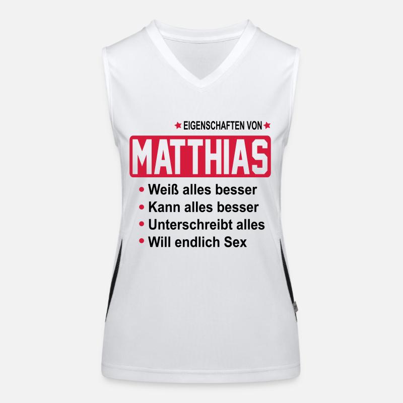 matthias Funktionelles Kontrast-Tank Top für Frauen