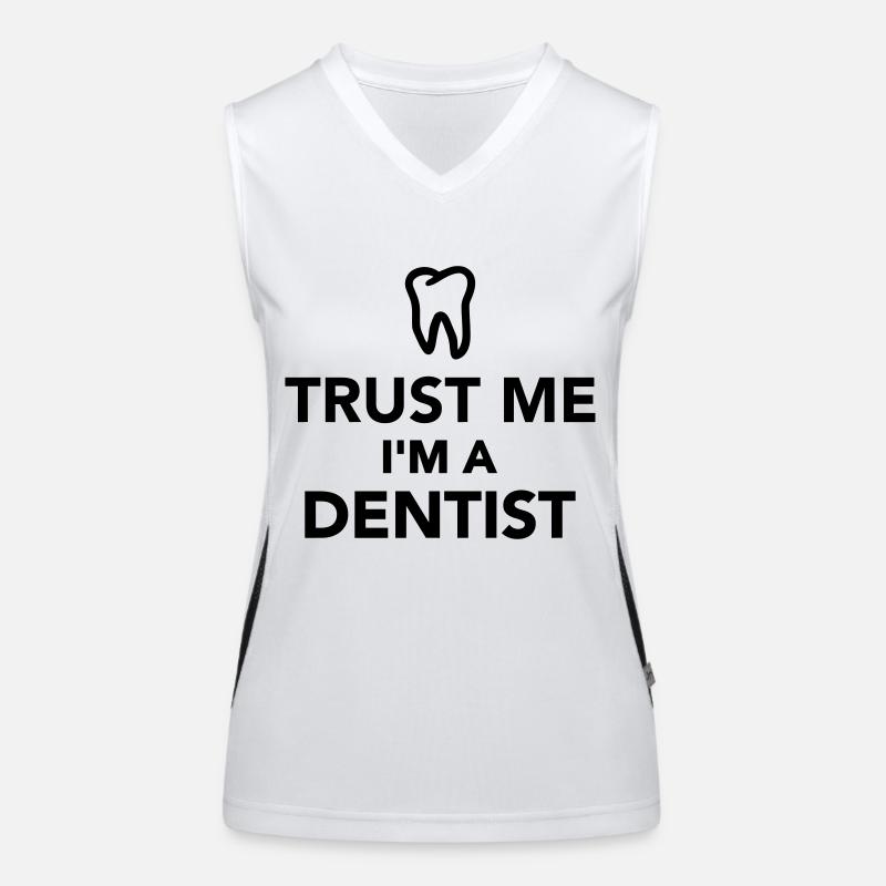 Zahnarzt Funktionelles Kontrast-Tank Top für Frauen