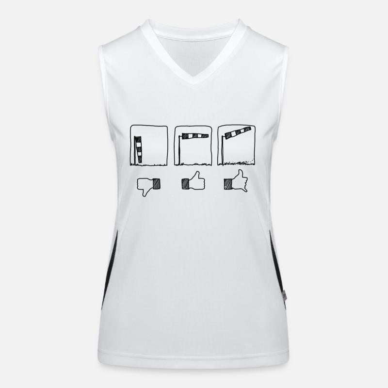 Fun kitesurf Débardeur respirant contrasté Femme