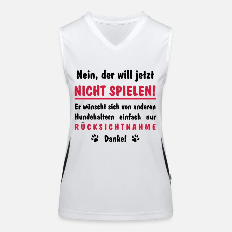 will nicht spielen will nur spielen Funktionelles Kontrast-Tank Top für Frauen