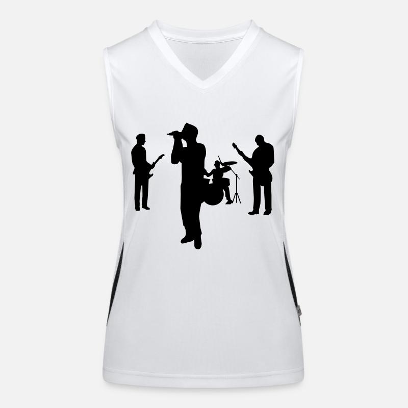 band Funktionelles Kontrast-Tank Top für Frauen