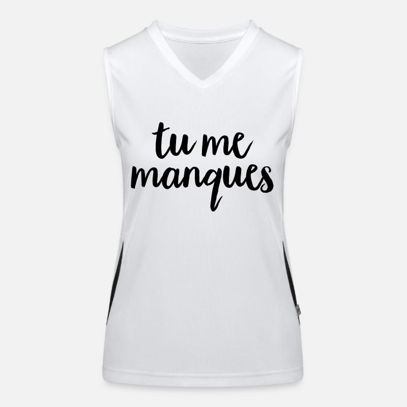 Tu Me Manques Débardeur respirant contrasté Femme