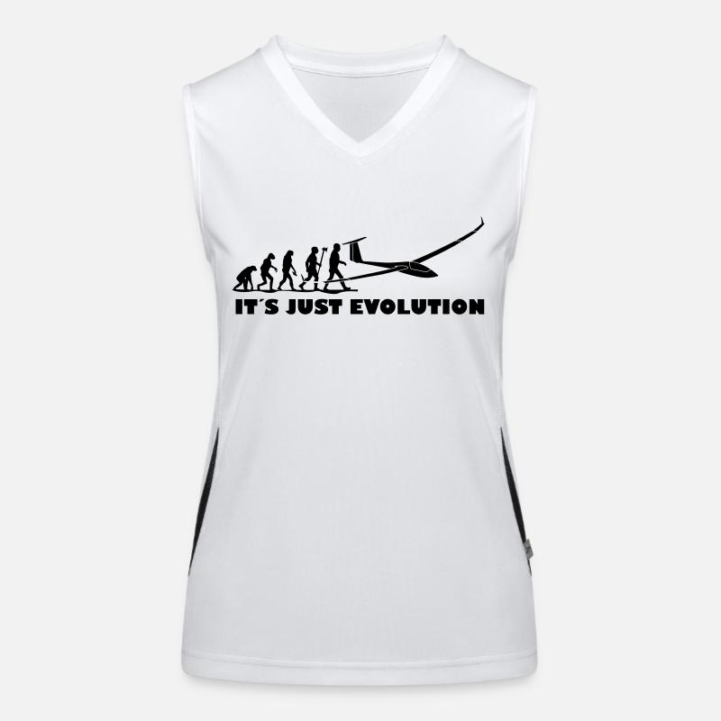 evolution segelfliegen Funktionelles Kontrast-Tank Top für Frauen