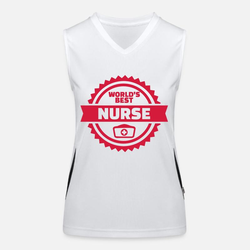 Krankenschwester Funktionelles Kontrast-Tank Top für Frauen