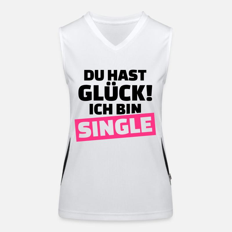 Single Funktionelles Kontrast-Tank Top für Frauen