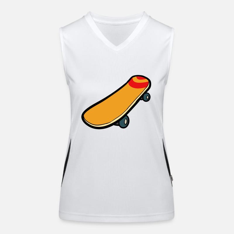 Comic Skateboard Funktionelles Kontrast-Tank Top für Frauen