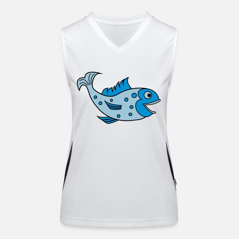 fisch Débardeur respirant contrasté Femme