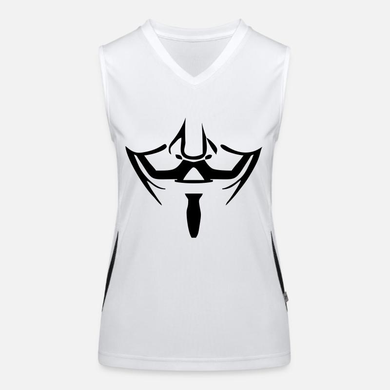 Anonymous mask Women's Functional Contrast Tank Top