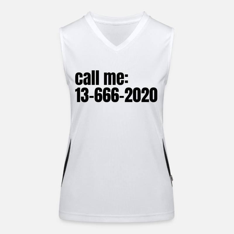 call me 13 666 2020 Funktionelles Kontrast-Tank Top für Frauen