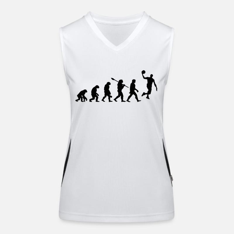 Évolution Du Basket-ball Cadeau Débardeur respirant contrasté Femme