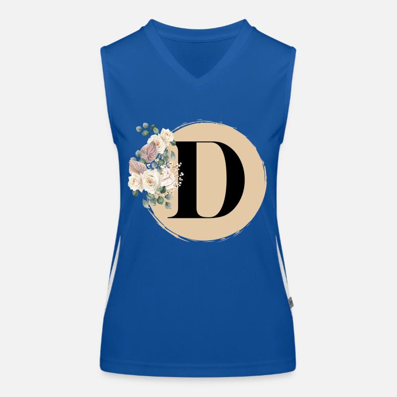 Buchstabe D Funktionelles Kontrast-Tank Top für Frauen