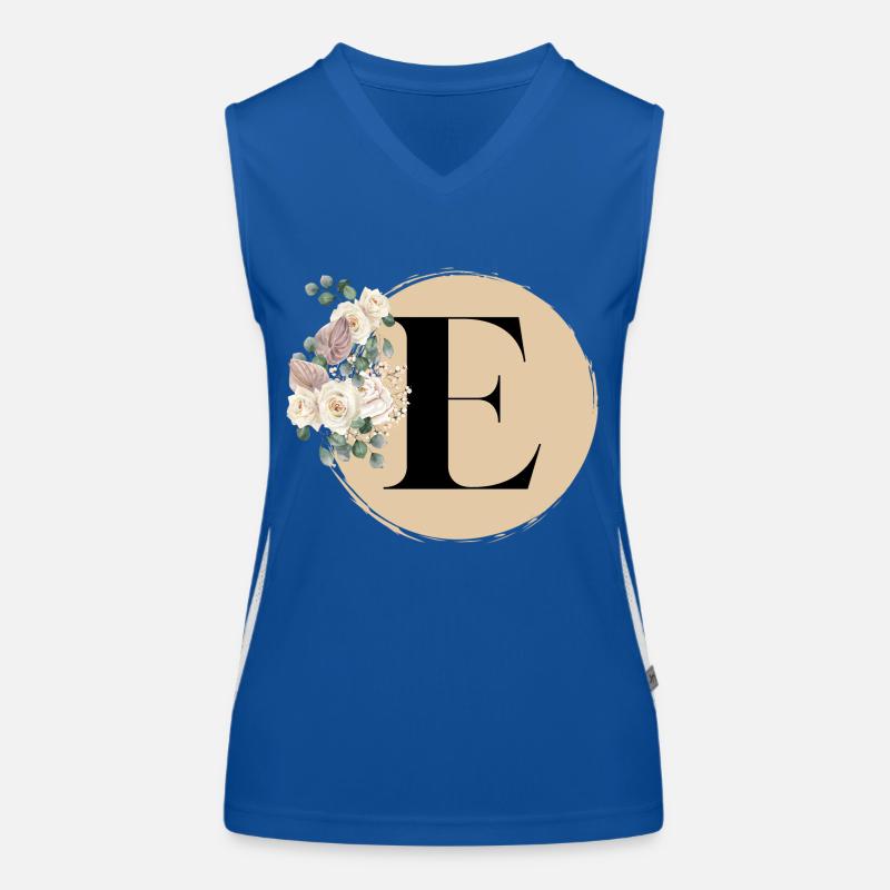 lettre E Débardeur respirant contrasté Femme