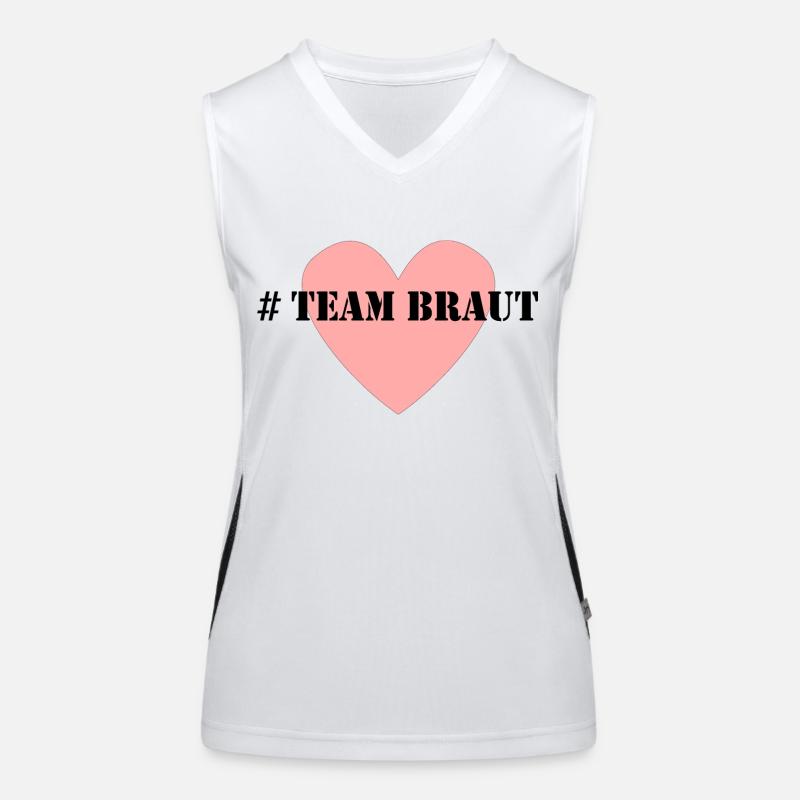 Team Braut Funktionelles Kontrast-Tank Top für Frauen