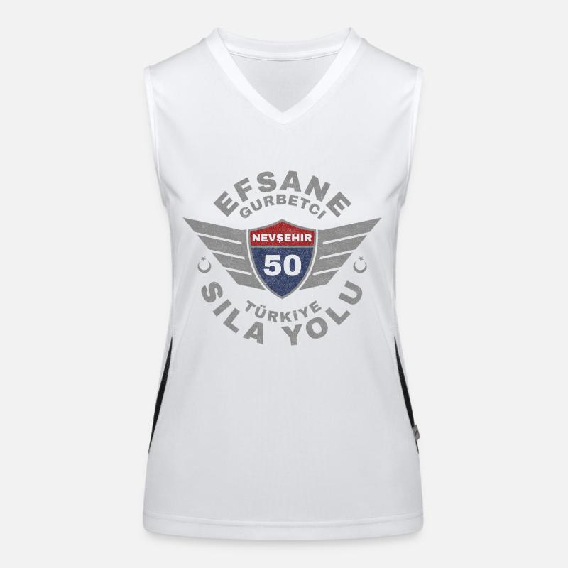 Nevşehir Funktionelles Kontrast-Tank Top für Frauen