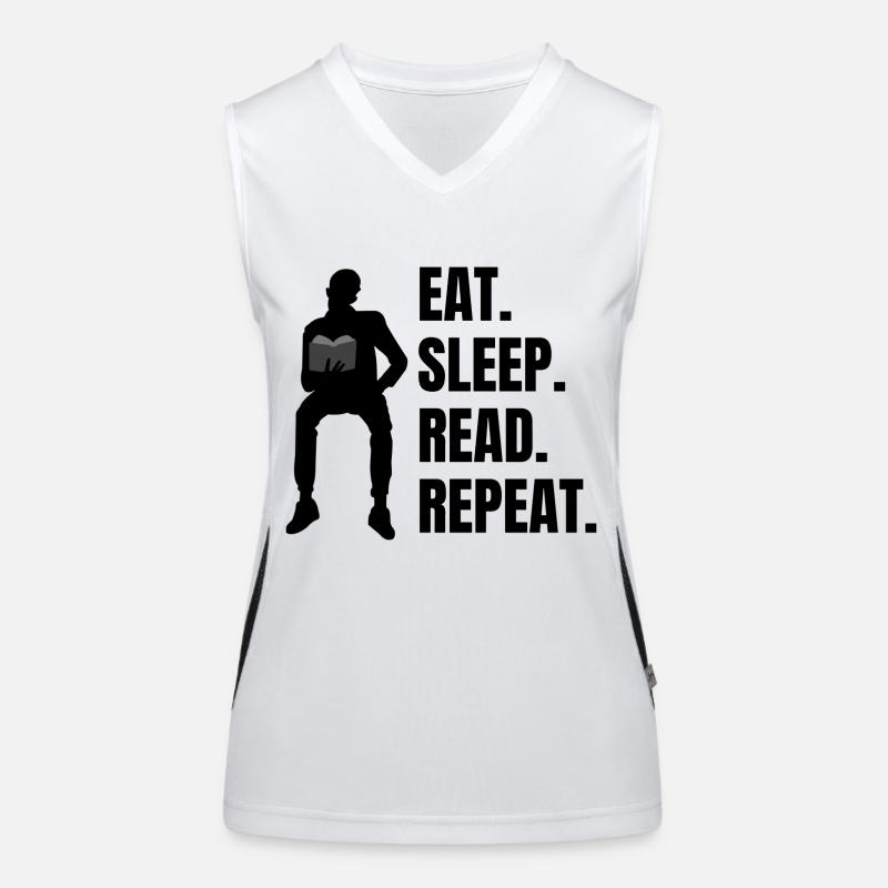 Reading Books Book Lovers Gift Book Reader Women's Functional Contrast Tank Top