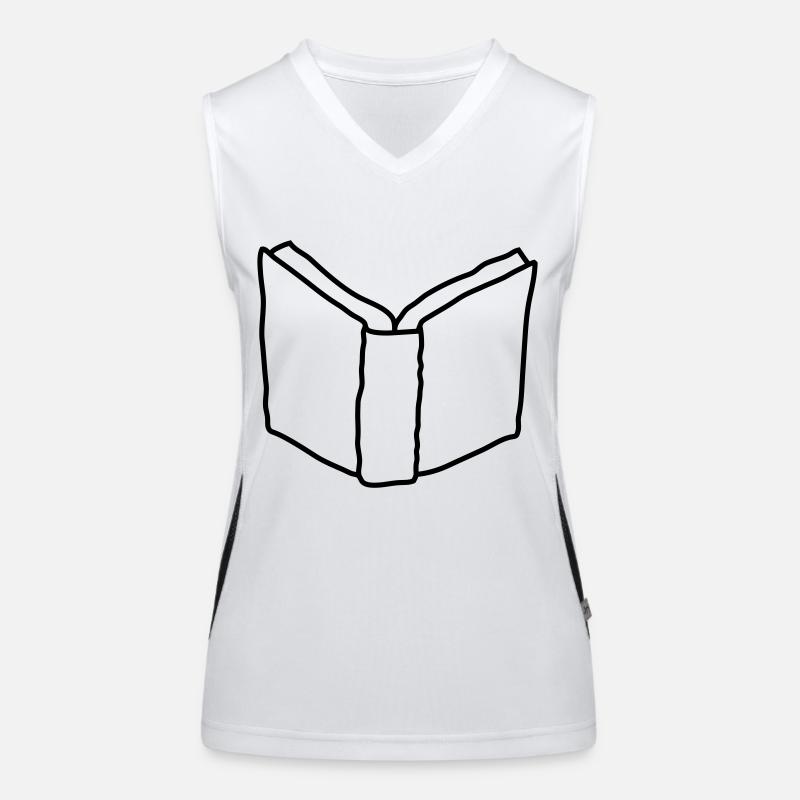 Comic offenes Roman Buch Funktionelles Kontrast-Tank Top für Frauen