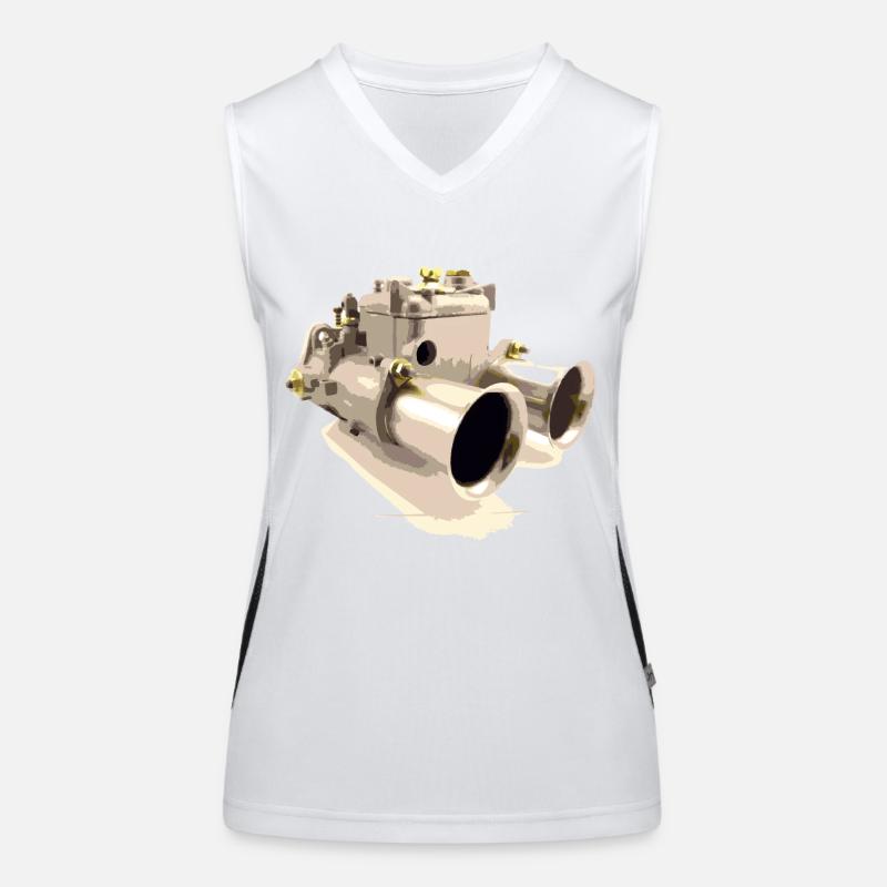 Carburettor for classic cars is an important component Women's Functional Contrast Tank Top