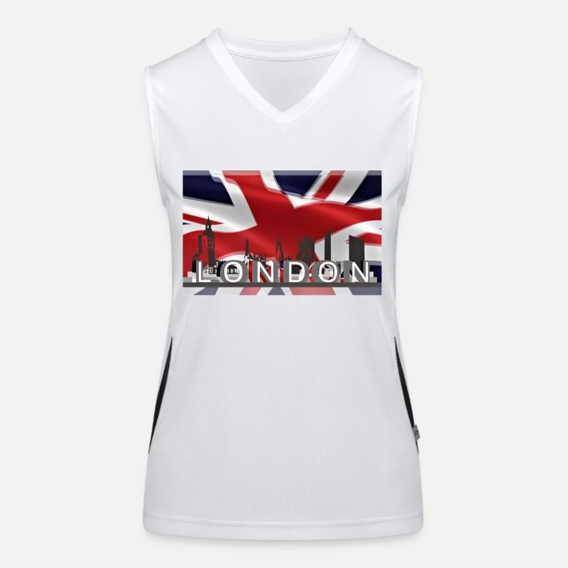 London Funktionelles Kontrast-Tank Top für Frauen